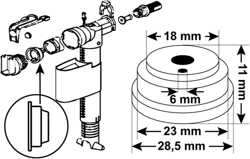 Cornat dichting voor wisa abu grohe-kraan - tec380428
