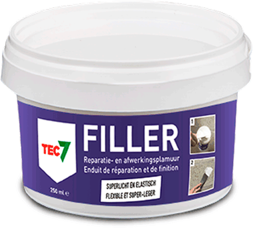 Tec7 filler pot alles-in-één vulmiddel en afwerkingsplamuur 250ml - 601025000
