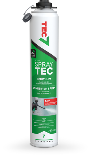 Tec7 ms polymeer spuitlijm voor dunne verlijmingen - aerosol | 750ml- 530001000