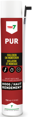 Tec7 pur | isolatie- en montageschuim | 750ml - 670001000