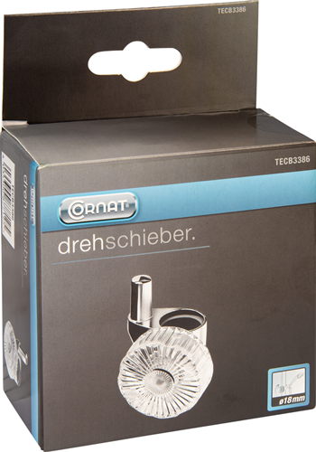 Cornat glijpin voor douchestang 18mm ch - tecb3386
