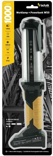 Enzo technik led werklamp oplaadbaar 5 standen 1000 lumen - 5720160