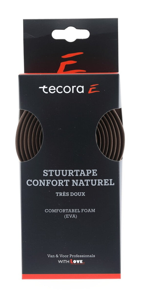 Tecora  e stuurlint confort naturel, ø2,5x30mm, 1.8m, bruin