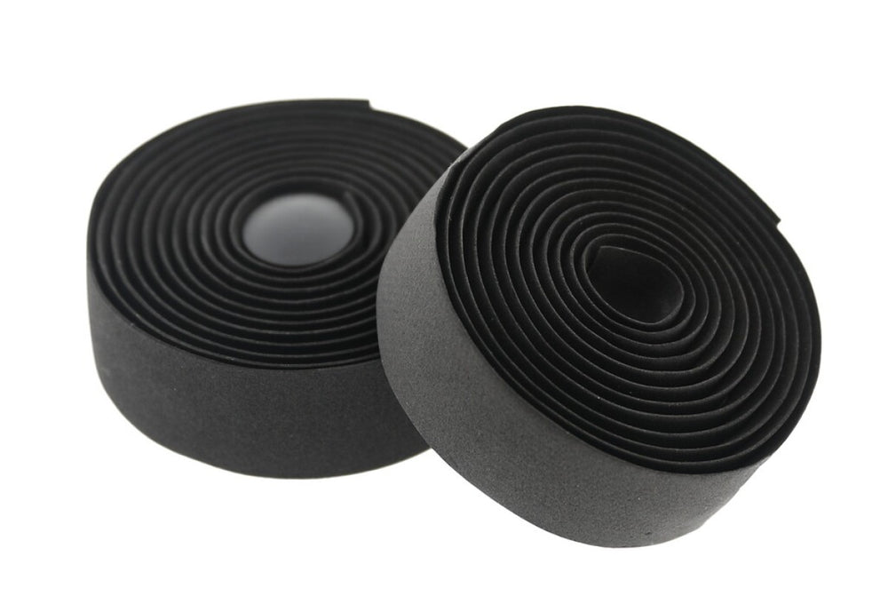Tecora stuurlint confort naturel ø2,5 x 30mm 1,8m - zwart (2 stuks)