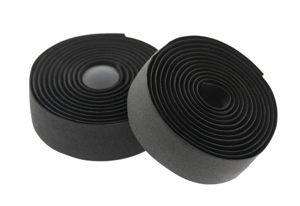 Tecora stuurlint confort naturel ø2,5 x 30mm 1,8m - zwart (2 stuks)