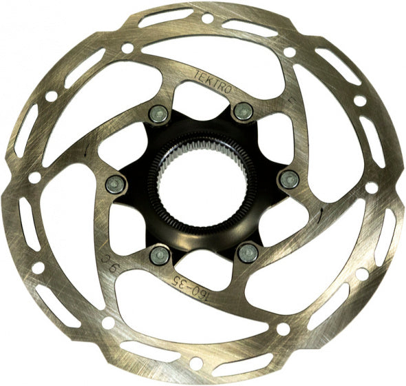 Remschijf Rotor Centerlock 160 mm Zilver zwart