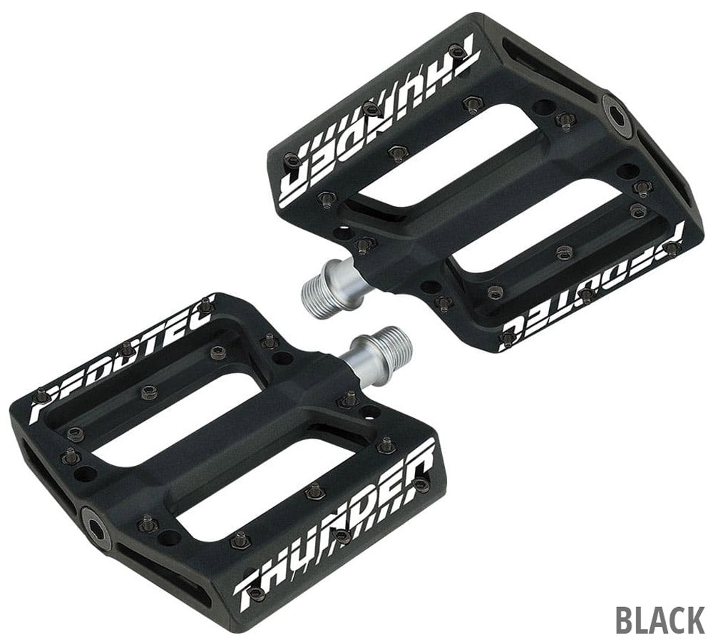 Pedotec thunder 183 nylon flat platform pedals | red