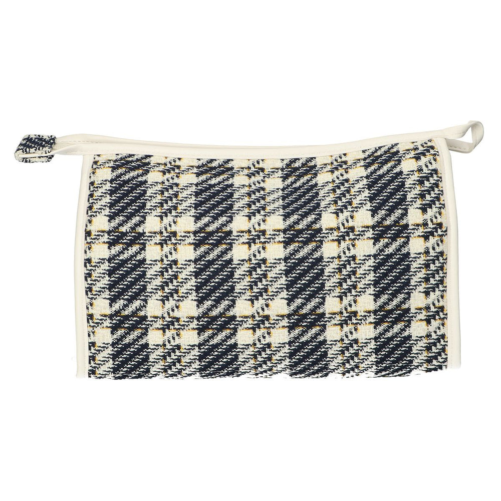 Traveller toilettas tweed ruit 26x16cm