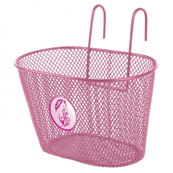 Fietsmand 5 Liter Paard Junior Roze