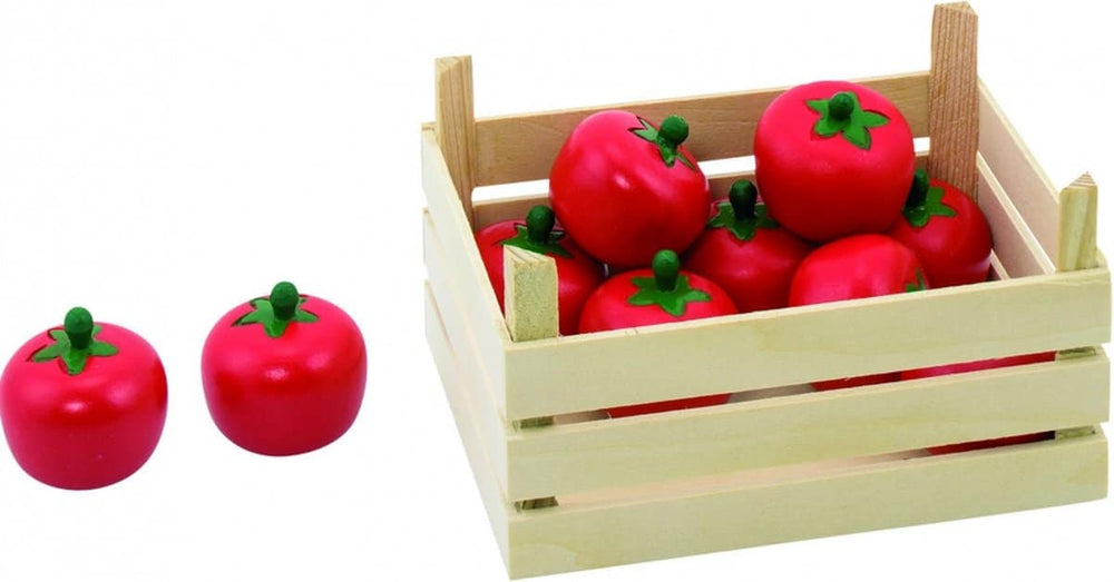 Goki houten tomaten in kist, 10dlg.