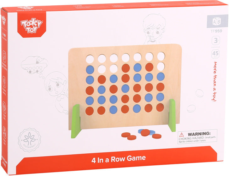 Vier Op Een Rij Educatief Houten Speelgoed 45-delig