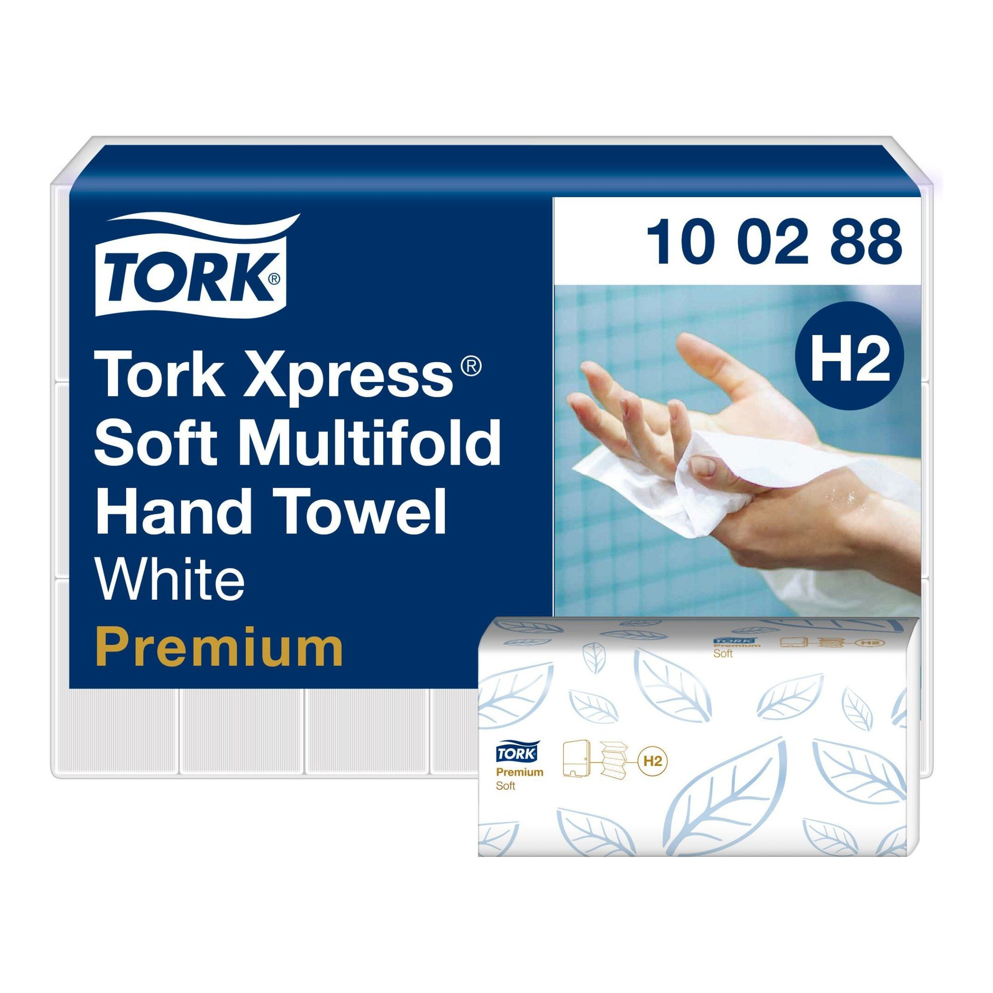 Tork xpress zachte multifold handdoek 2-laags xl wit h2 (21 stuks)