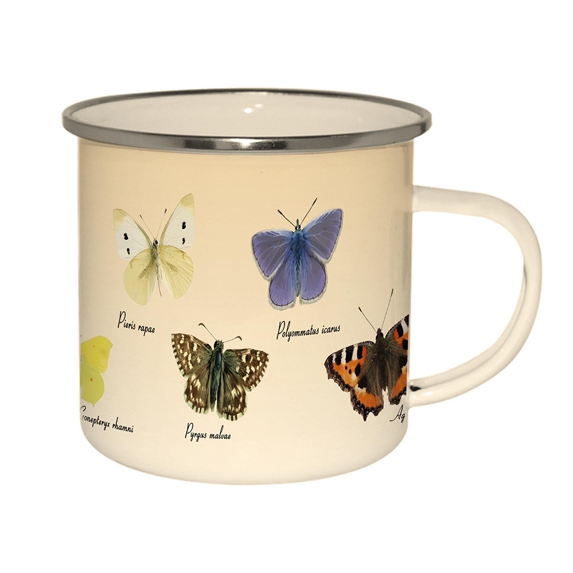 Esschert design emaille mok vlinders