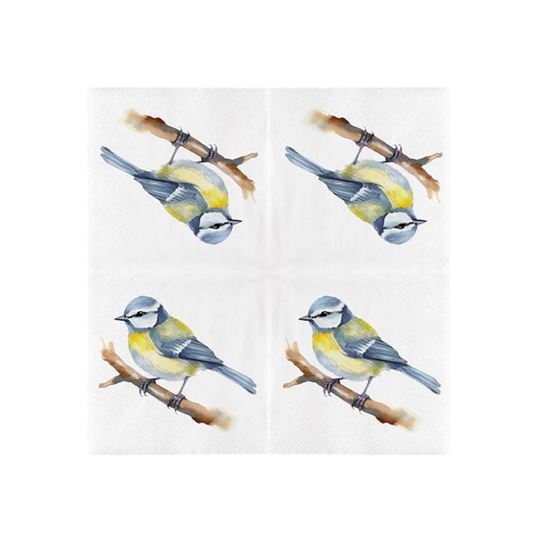 Esschert design papieren servet. pimpelmees 33x33cm