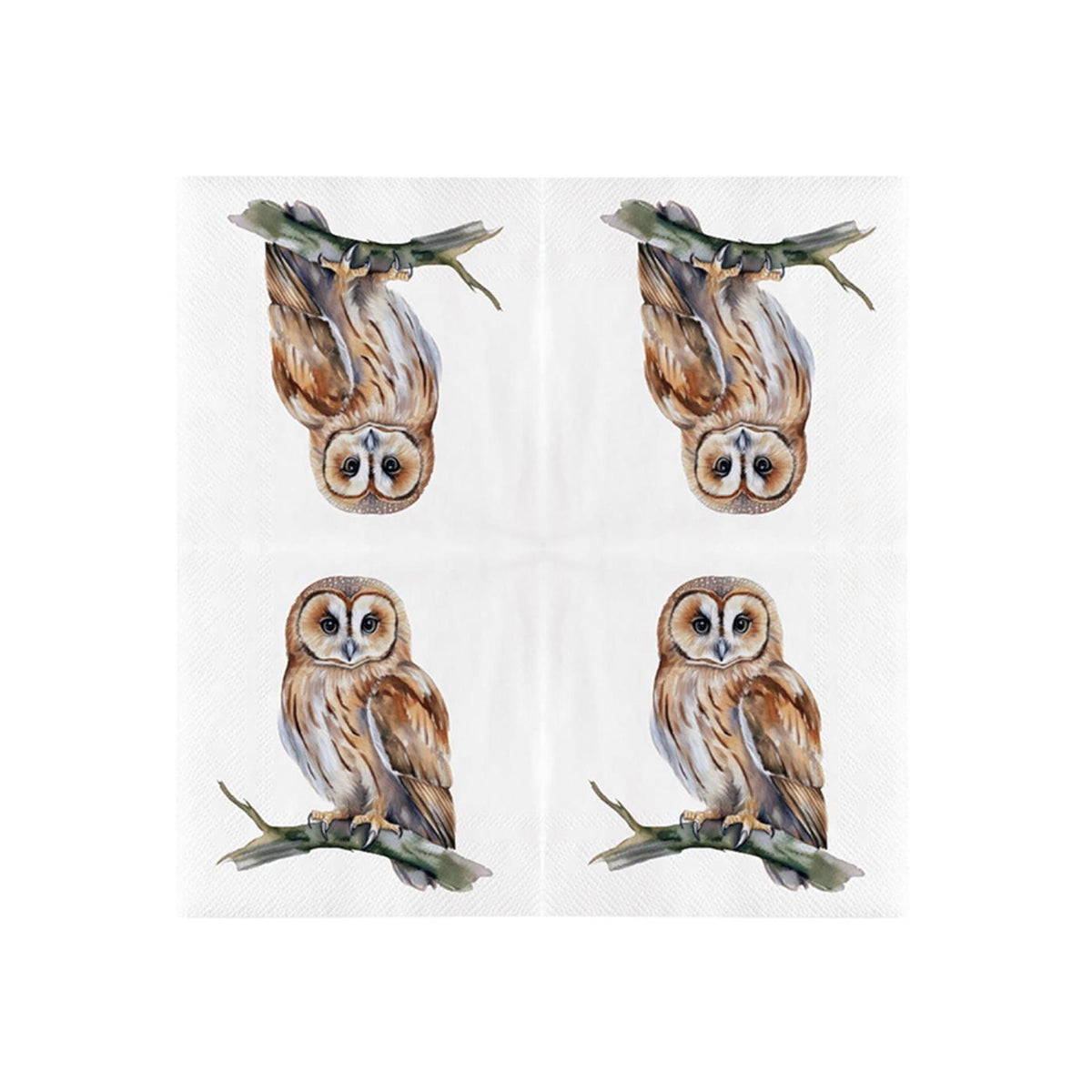 Esschert design papieren servetten uil 33x33cm