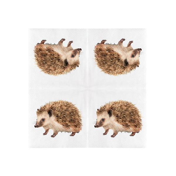 Esschert design papieren servetten egel 33x33cm fsc mix