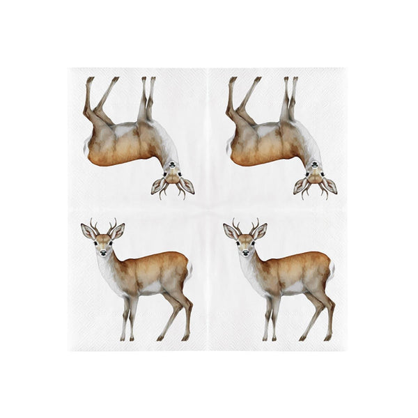 Esschert design papieren servetten ree 33x33cm fsc mix