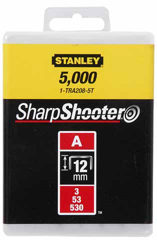 Stanley nietjes type a, 8mm, 5000 stuks nieten (1-tra205-5t)
