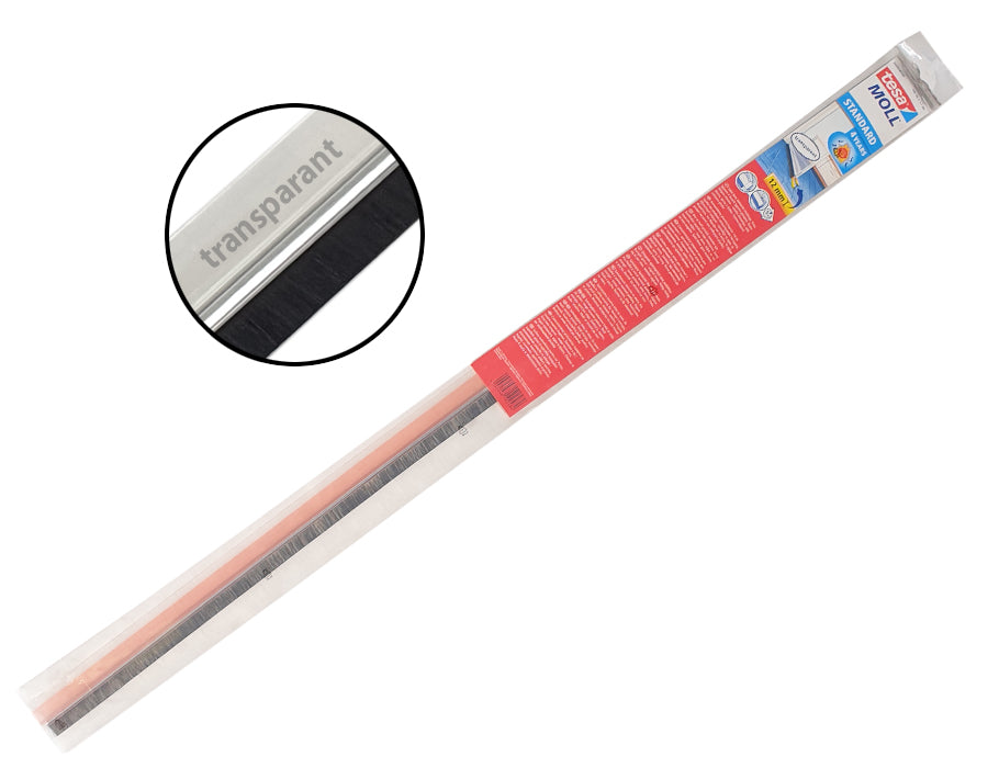 Tesa deurborstel effen vloer - 100 x 3,7 cm - transparant