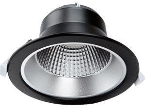 Enzo tronix led downlighter zwart reflector 20w tri-white - led2425
