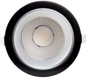 Enzo tronix led downlighter zwart reflector 28w tri-white - led2435