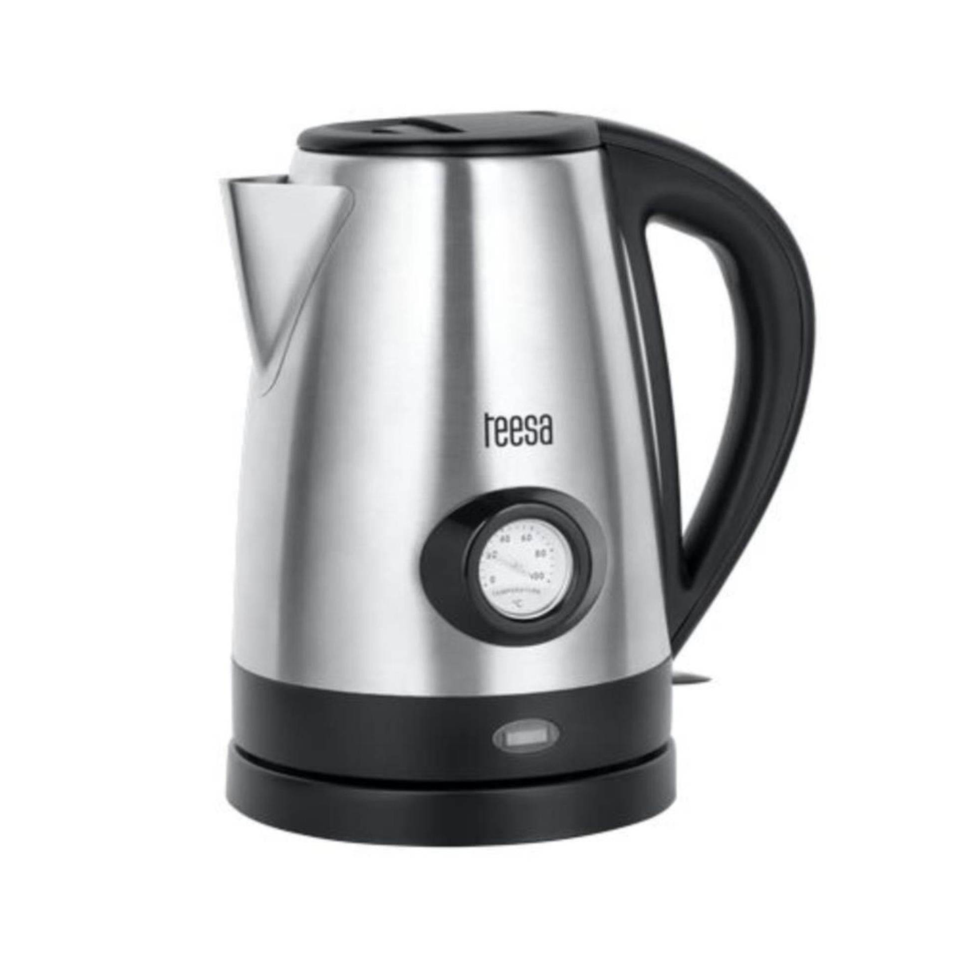 Teesa waterkoker rvs met indicator 1,7l