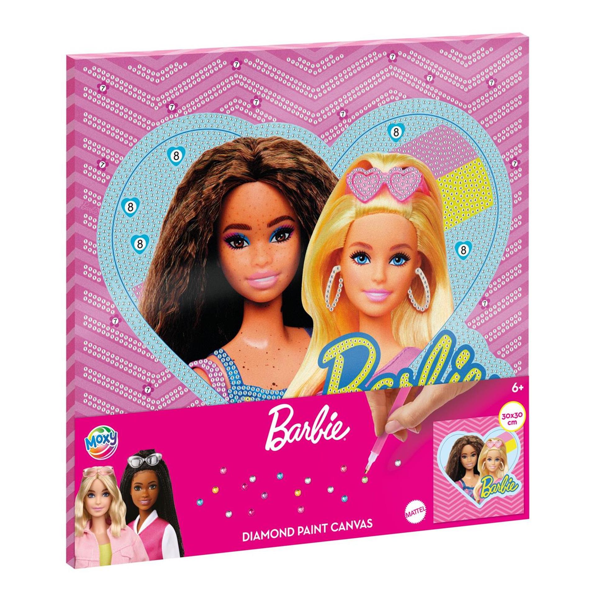 Creatieve knutselgroep diamant schilderij canvas barbie
