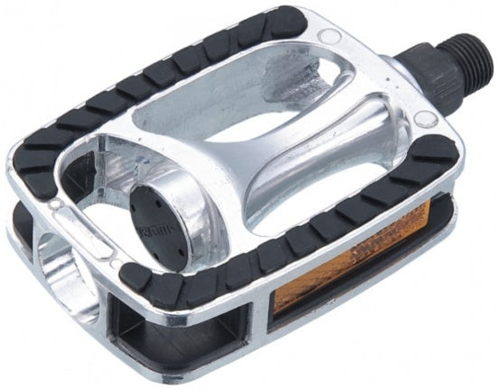 Platformpedaal Stadsfiets SP-811 9 16 Inch zilver set