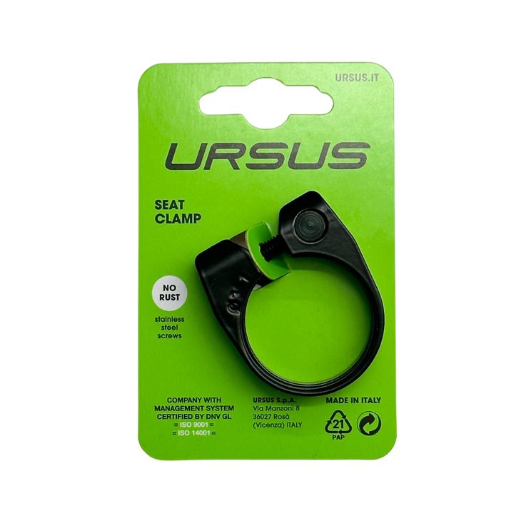 Ursus zadelpenklem urban 31,8mm | inbus | zwart