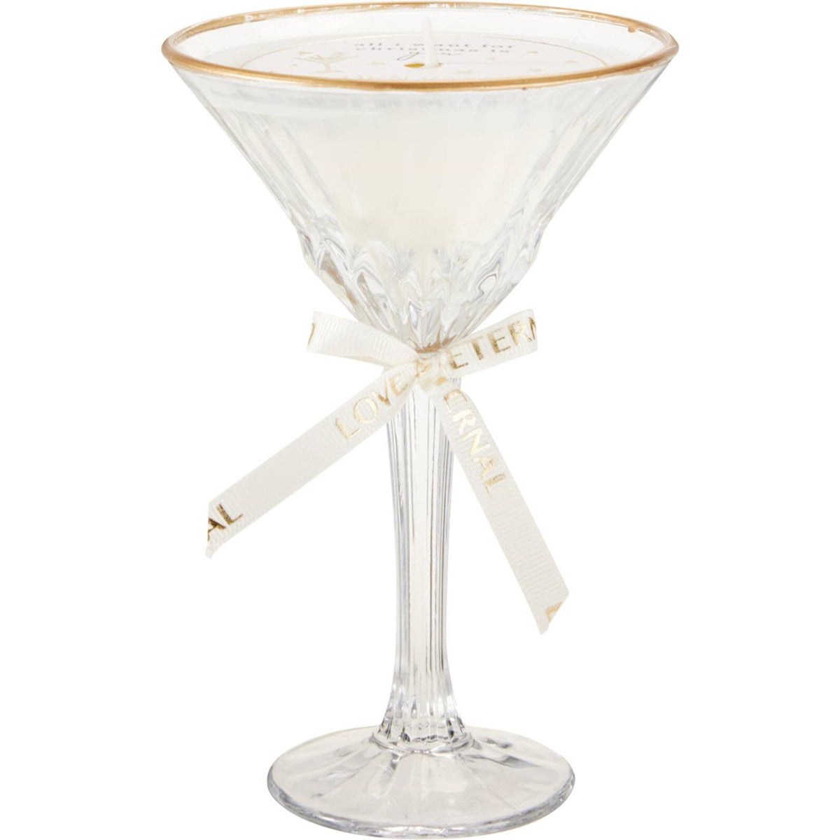 Home styling geurkaars in cocktailglas 11x17cm