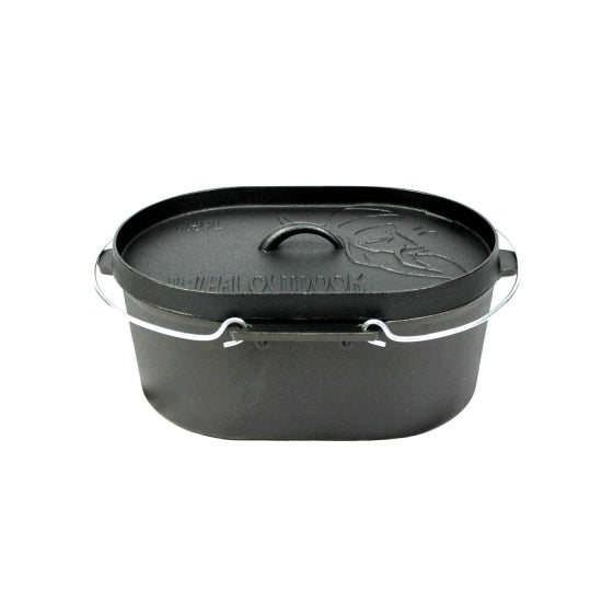 Dutch Oven Braadpan Gietijzer met deksel Ovaal 9 L