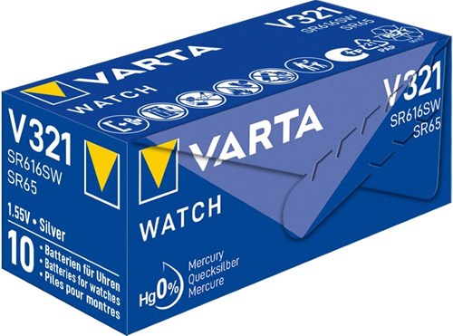 Varta 321 sr65 10 stuks in een doosje
