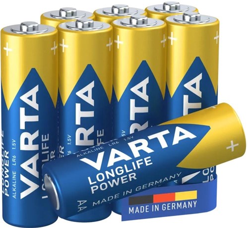 Varta batterij aa 4+4 alkalisch vermogen met lange levensduur
