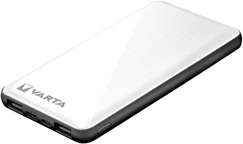 Enzo varta powerbank 10.000ma zilver + led indicatie usb en usb-c - 3509010