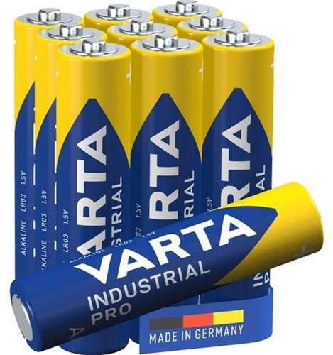 Varta industrial pro aaa lr03 mini penlite per 10 stuks in doos