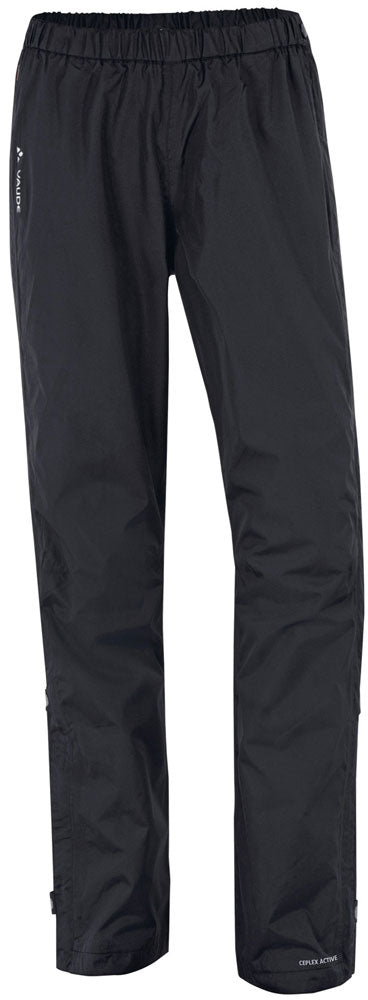 Vaude women's fluid full-zip pants - rain pants | m