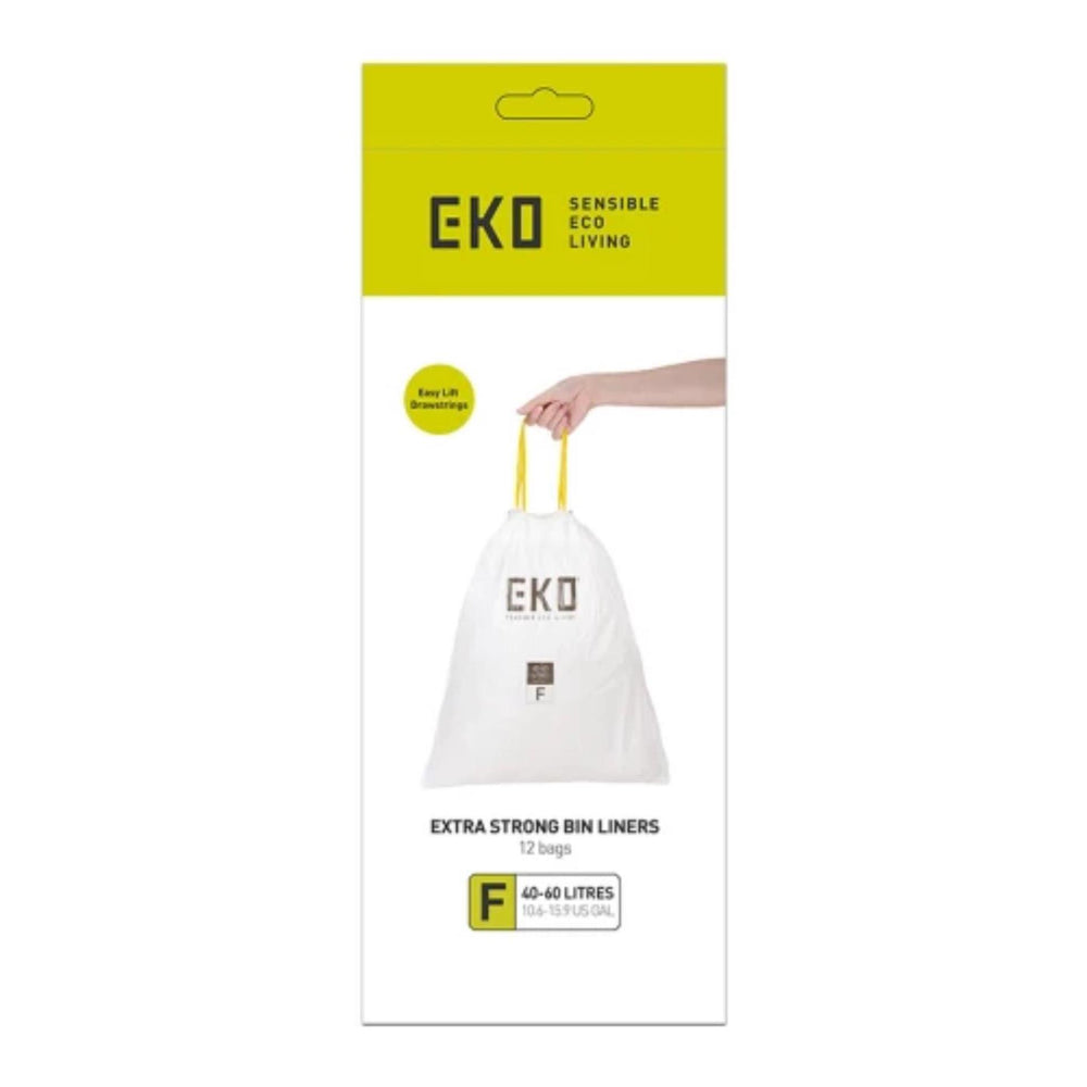 Eko afvalzakken 40-60 liter code f - rol 12 stuks