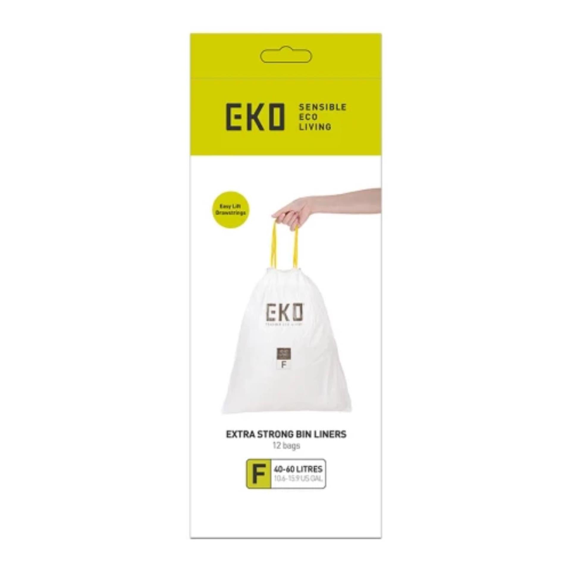 Eko afvalzakken type f 40-60l wit