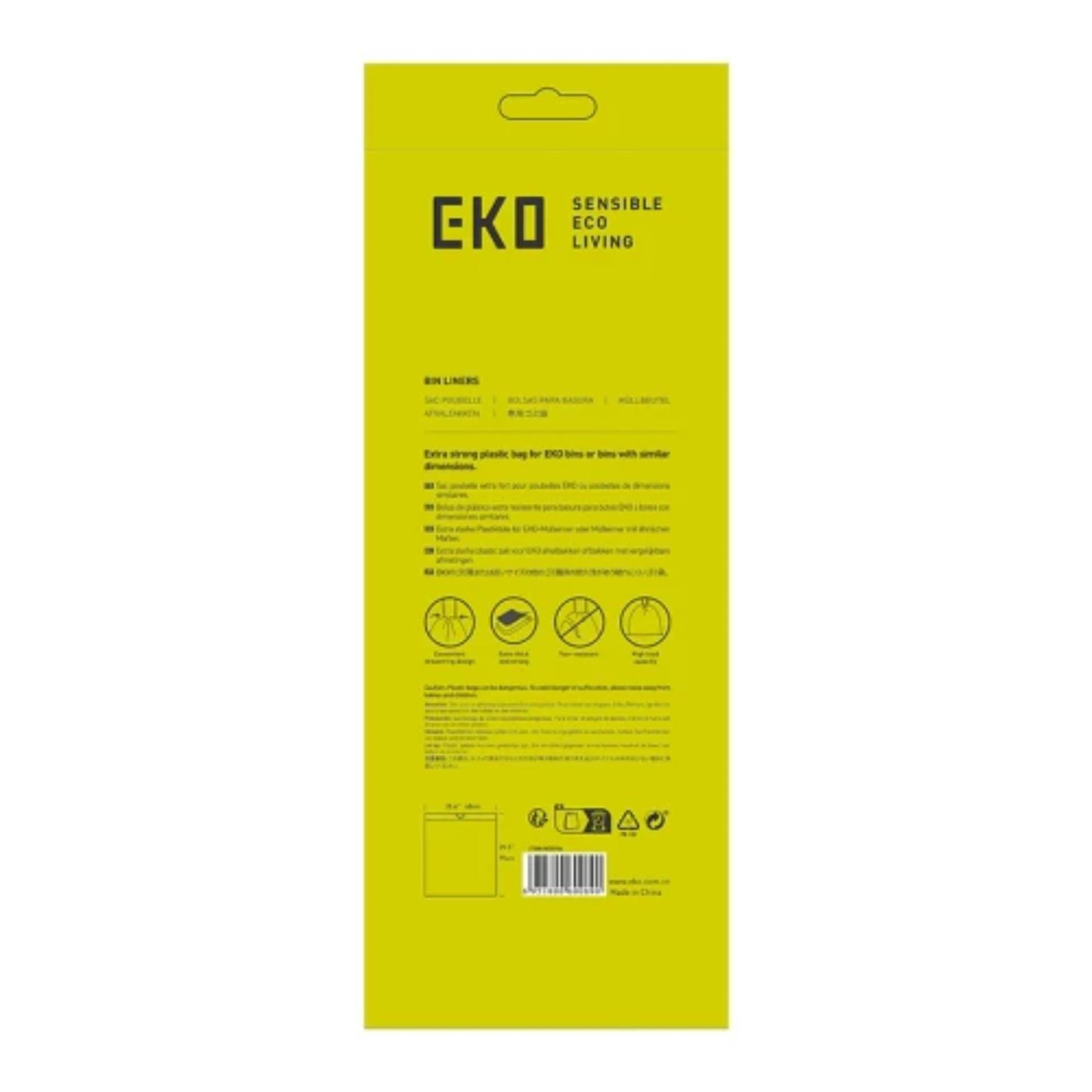 Eko afvalzakken type f 40-60l wit