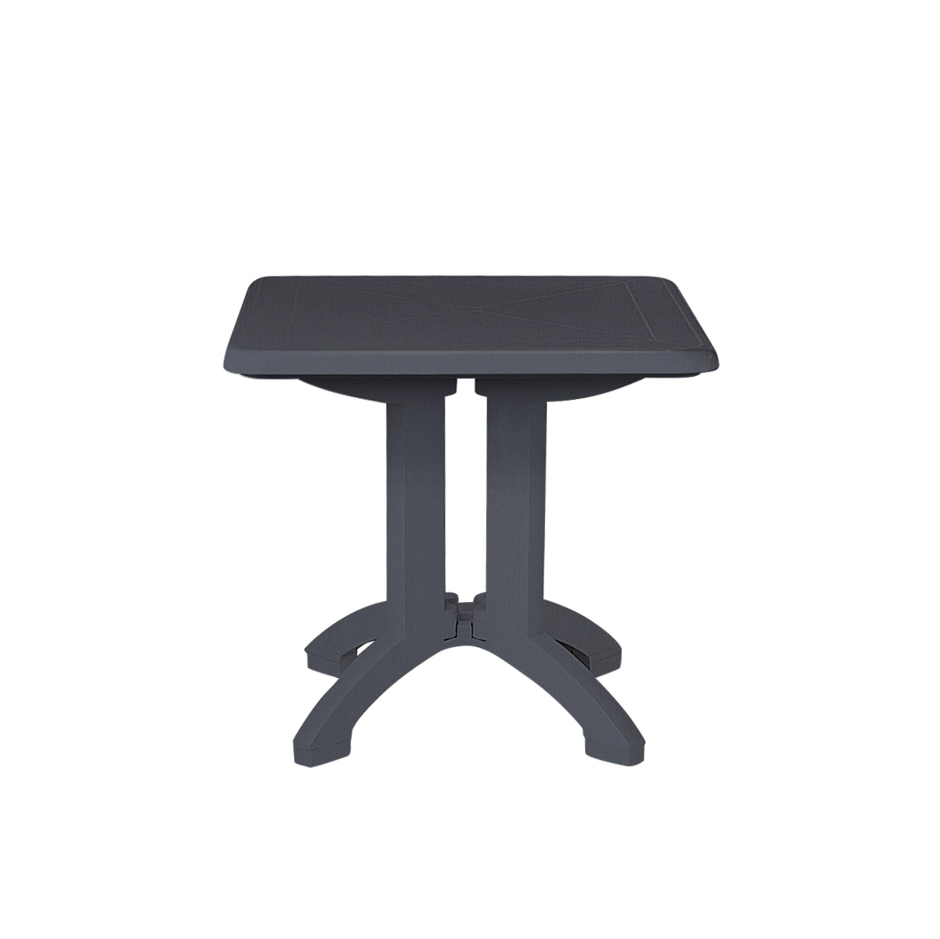 Grosfillex vega tafel 80x80cm antraciet
