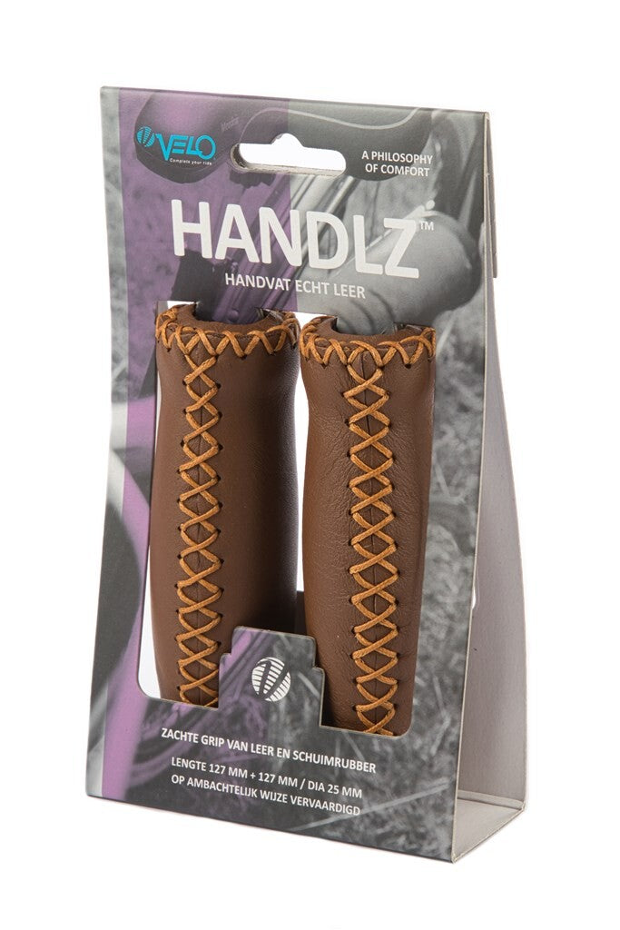 Velo Bicycle Chain Lock 127mm Leather Dark Brown