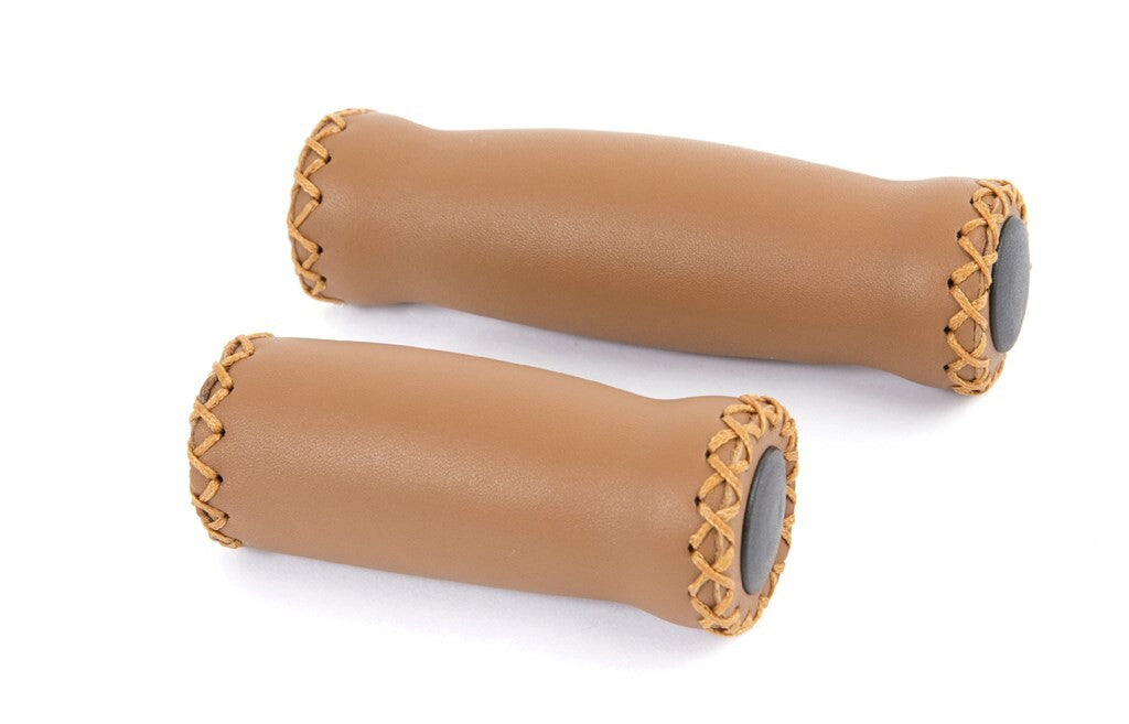 Velo Grips Leather 92 127mm Brown - Real leather