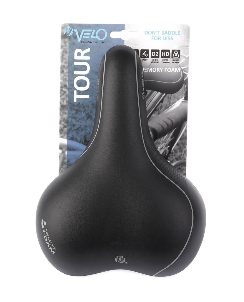 Velo zadel tour vacuüm met o-zone en memory-foam, dames