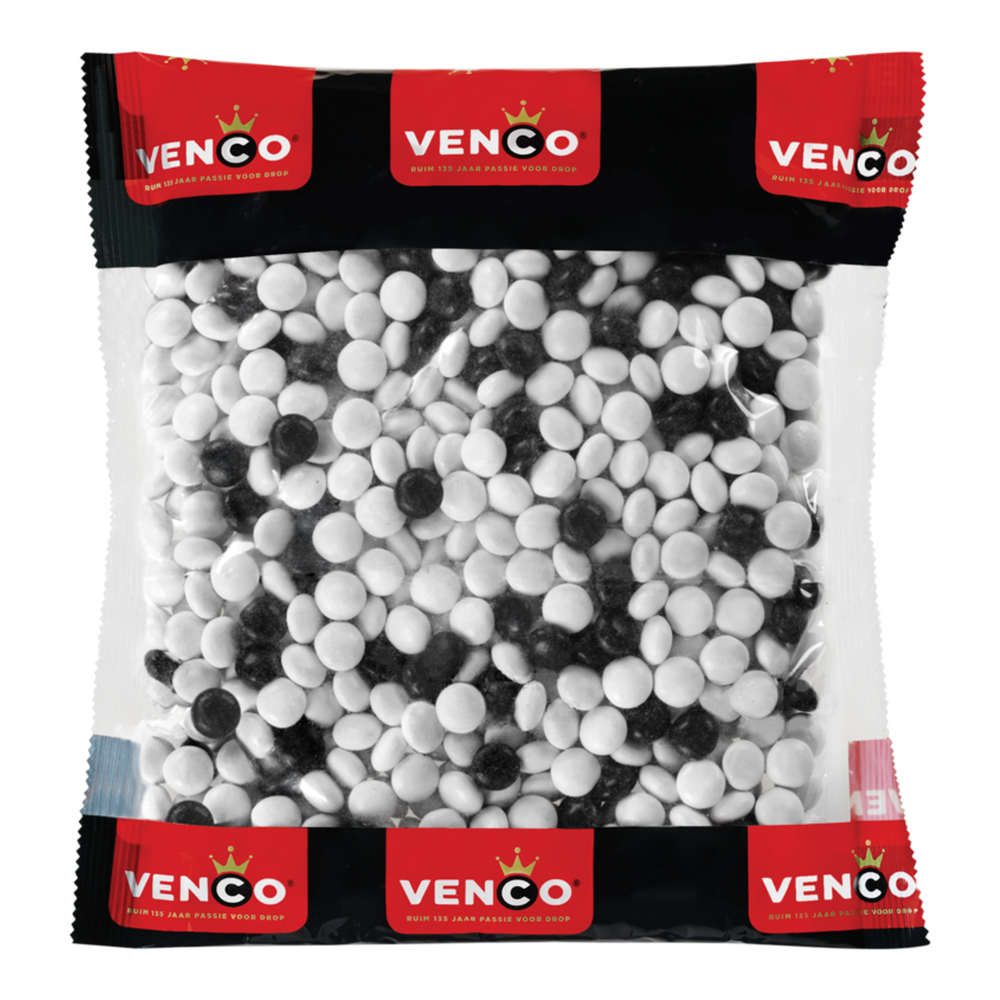 Venco zwart witjes (6x 1kg)