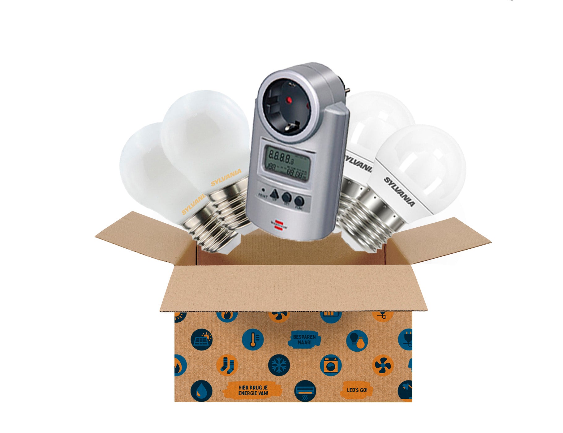 Energiebespaarbox - middel - stroom - rel