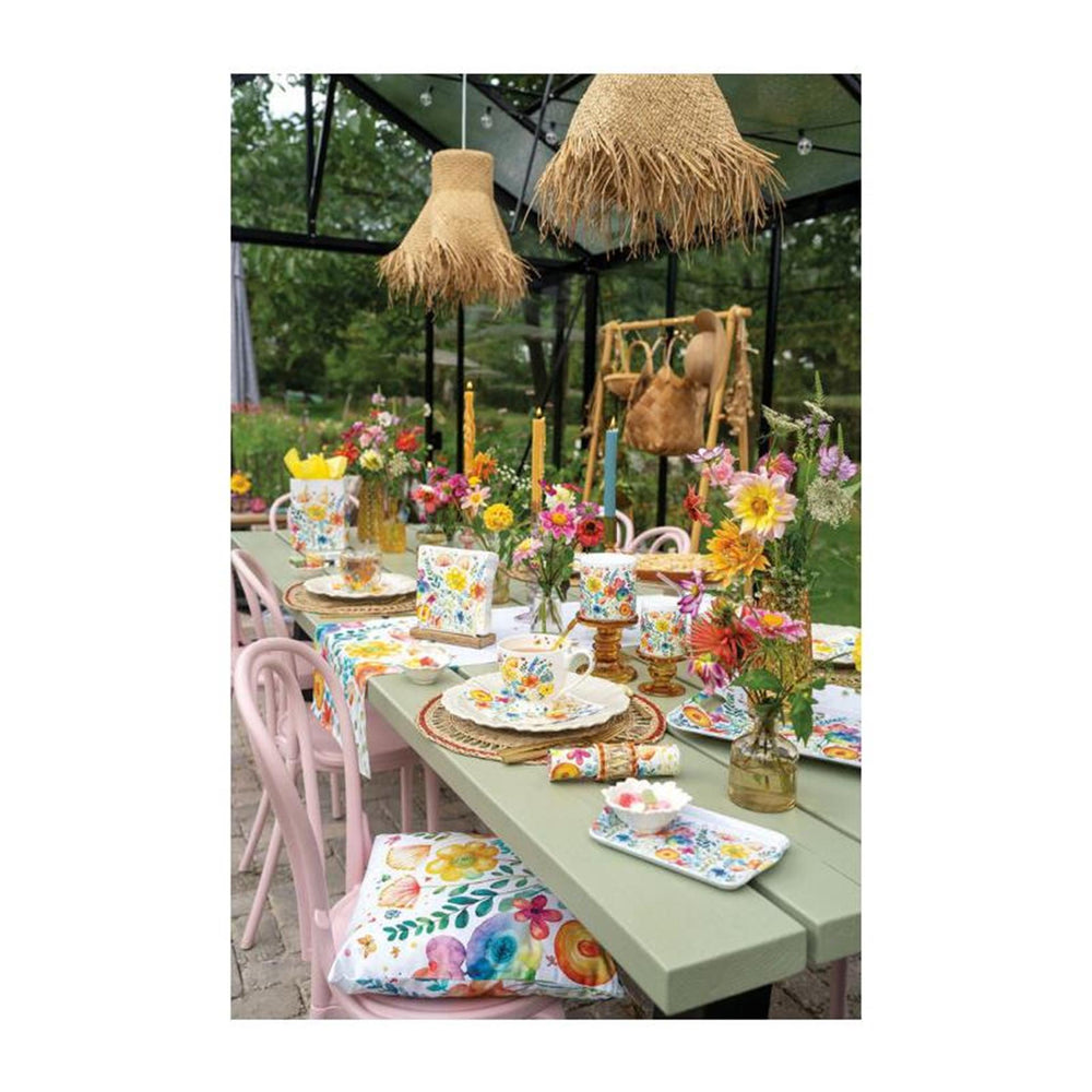 Ambiente kussenhoes 40x40cm vibrant spring white