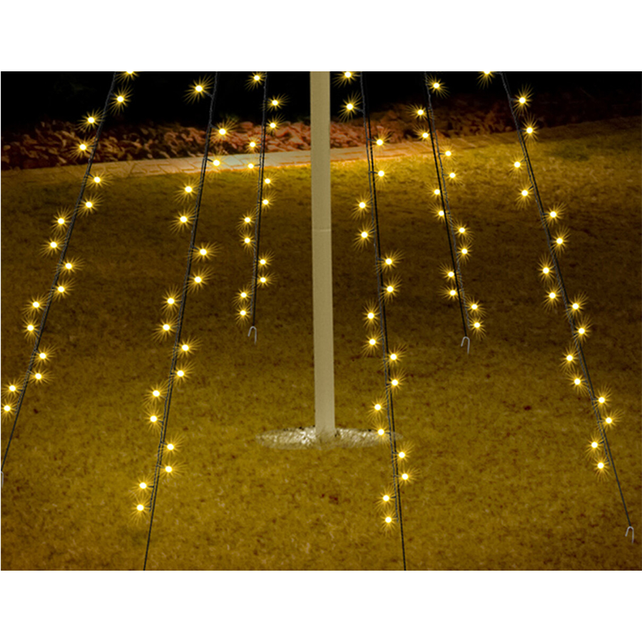 Nampook kerst led vlaggenmast verlichting 192 led