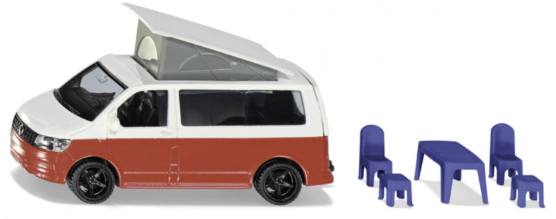 Siku 1922 vw t6 california met beweegbaar dak met accessoires 1:50 104x45x66mm