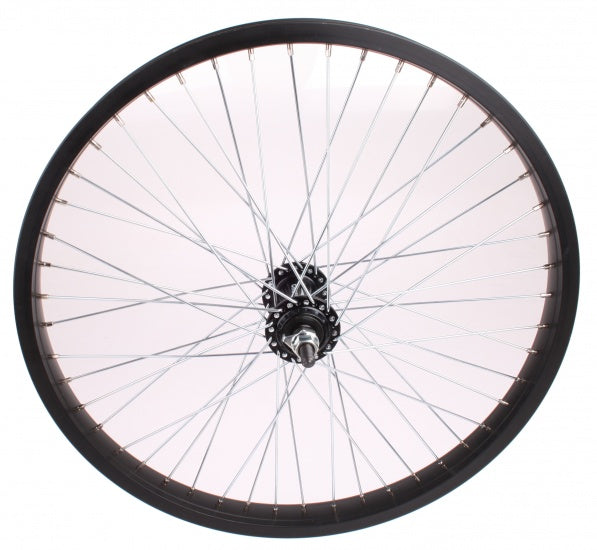 Roue avant Freestyle 20 pouces Aluminium 48G Noir