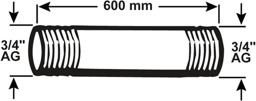 Cornat galva buis mm 3 4 600mm (530) - vzs5303460
